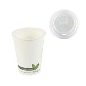 COMPOSTABLE HOT CUPS AND LIDS