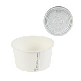 COMPOSTABLE SOUP CONTAINERS AND LIDS