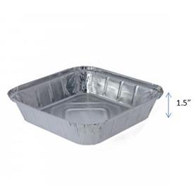 9 x 9 x 1.5" ALUMINUM FOIL FOOD CONTAINER