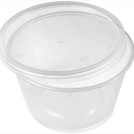 16oz ROUND MICROWAVEABLE CONTAINER AND LID