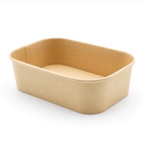 750ml RECTANGLE KRAFT BOWL