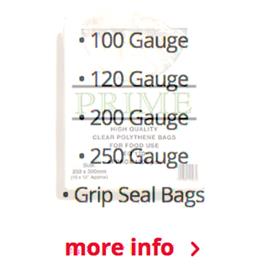 POLYTHENE AND GRIP SEAL BAGS