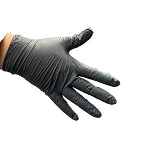 BLACK NITRILE GLOVES