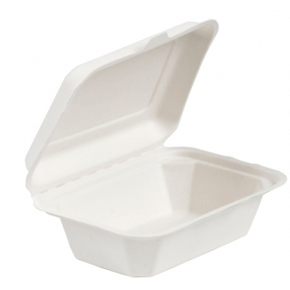 7 x 5" COMPOSTABLE BAGASSE FOOD BOX