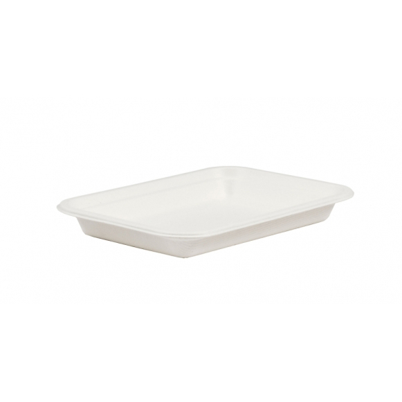 7" COMPOSTABLE BAGASSE TRAY