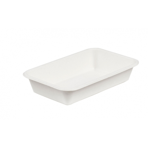 8.5 x 5 DEEP COMPOSTABLE BAGASSE TRAY