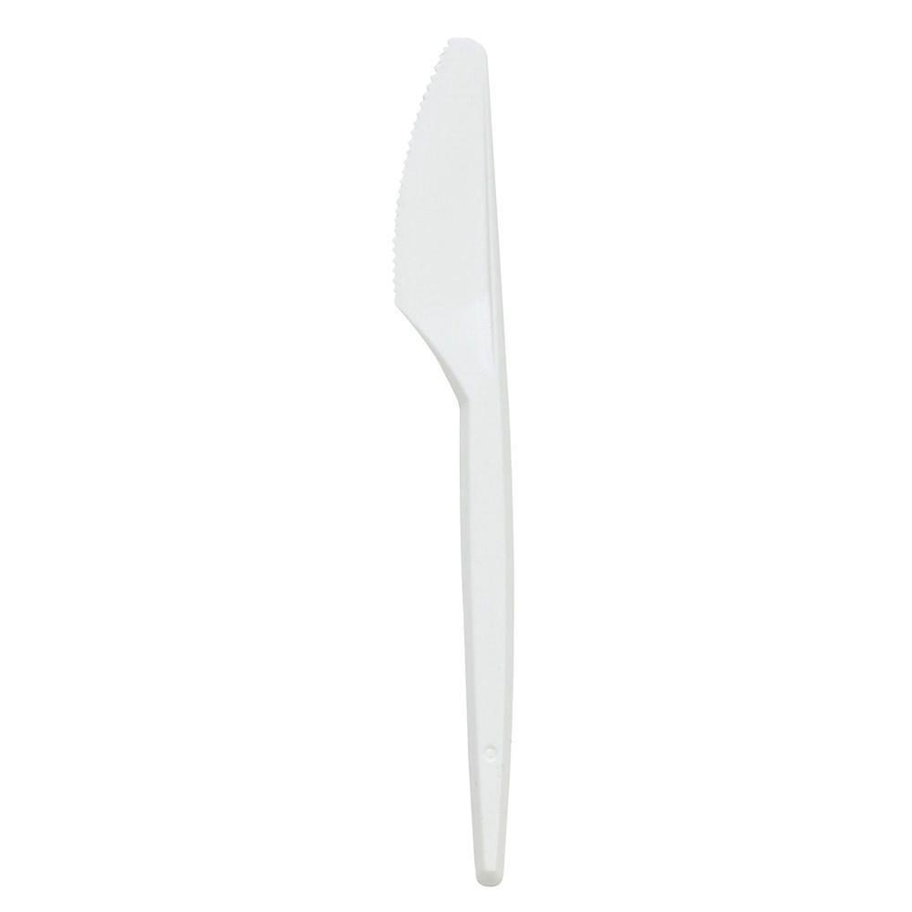 DISPOSABLE WHITE PLASTIC KNIFE
