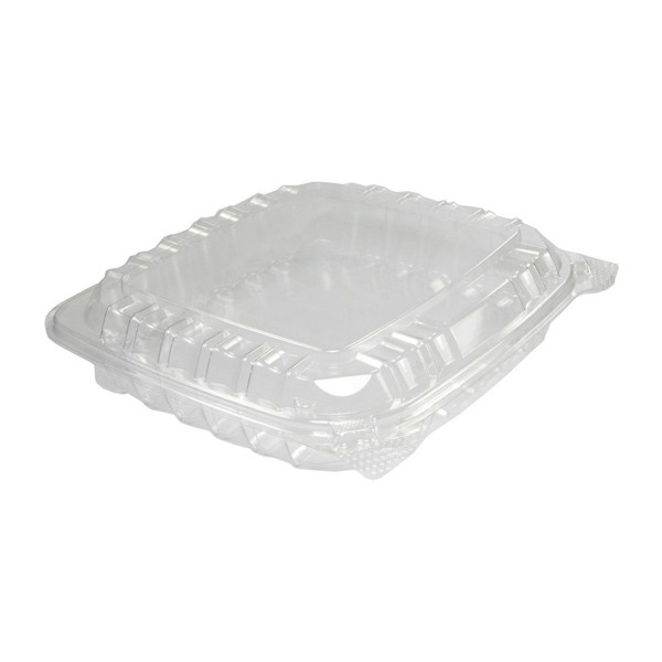 C89PST1 DART SOLO HINGED CLEAR SEAL SHALLOW PLASTIC CONTAINER