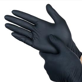 BLACK NITRILE GLOVES