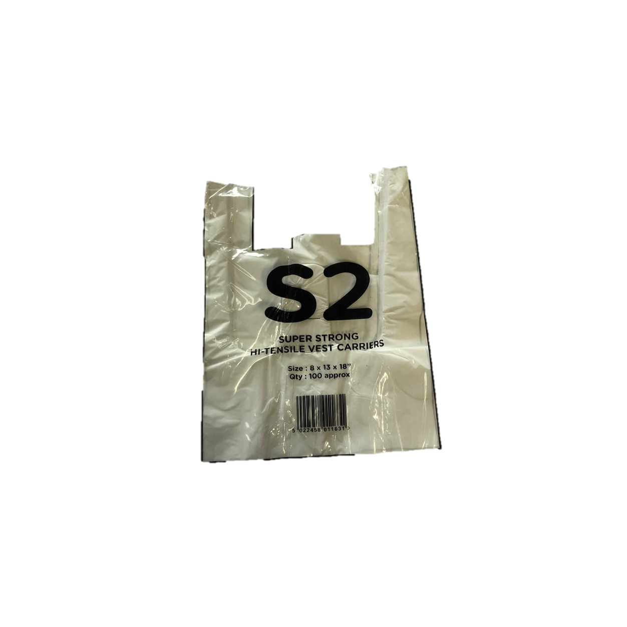 S2 - WHITE VEST CARRIER BAG