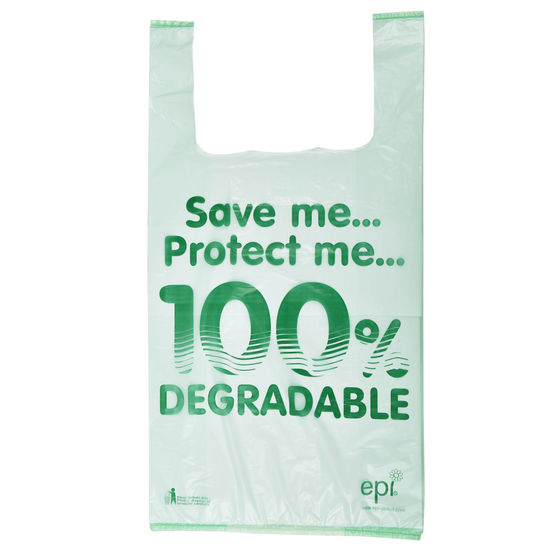 LARGE DEGRADABLE VEST CARRIER BAG