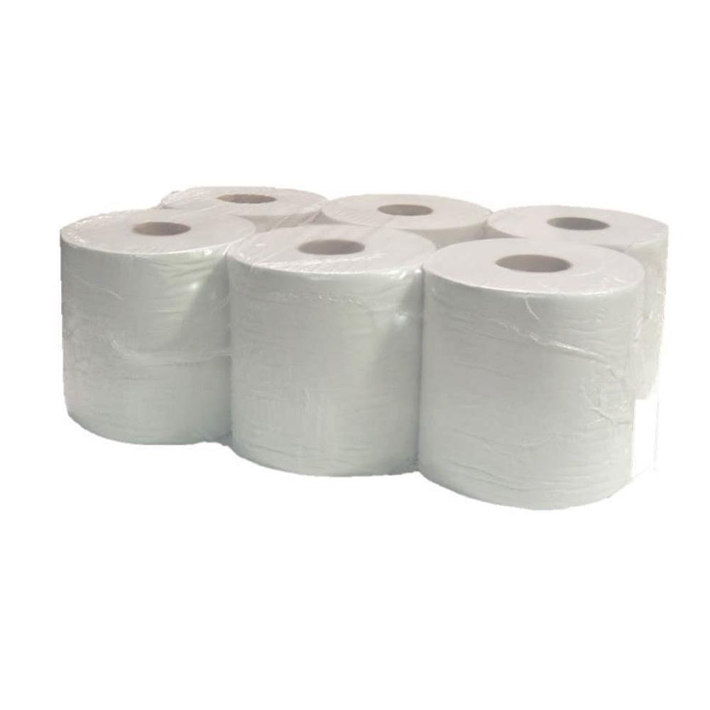 WHITE 2PLY CENTREFEED ROLLS