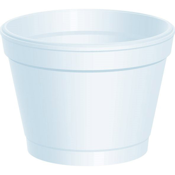 4oz DART WHITE POLYSTYRENE CONTAINER