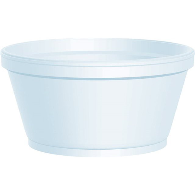 8oz DART WHITE POLYSTYRENE CONTAINER