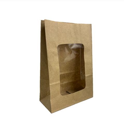 KRAFT WINDOW COOKIE BAG