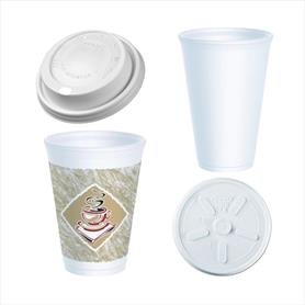 POLYSTYRENE CUPS AND LIDS