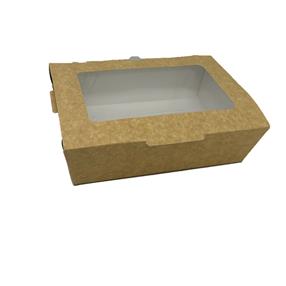 LARGE BROWN KRAFT WINDOW FOOD DELI BOX