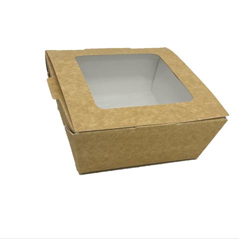MEDIUM BROWN KRAFT WINDOW FOOD DELI BOX