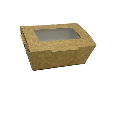 SMALL BROWN KRAFT WINDOW FOOD DELI BOX