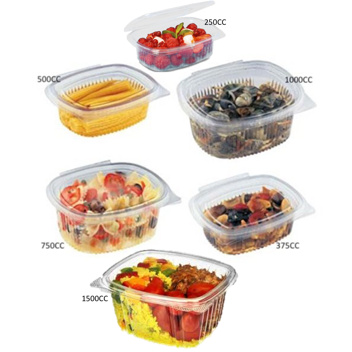 250cc STANDIPACK PLASTIC CONTAINERS