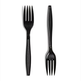 HEAVY DUTY REUSABLE BLACK FORK