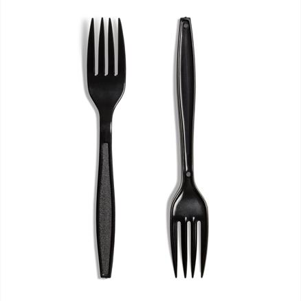 HEAVY DUTY REUSABLE BLACK FORK