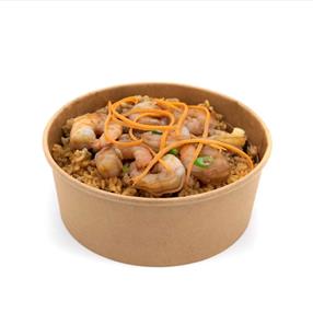 1090ml SHALLOW KRAFT BOWL