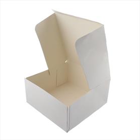 WHITE FOLDING CAKE BOXES - 12 x 12 x 4