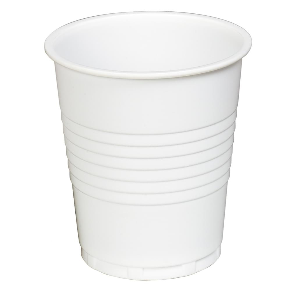 7OZ WHITE PLASTIC CUP