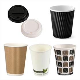 PAPER DRINKING CUPS AND LIDS