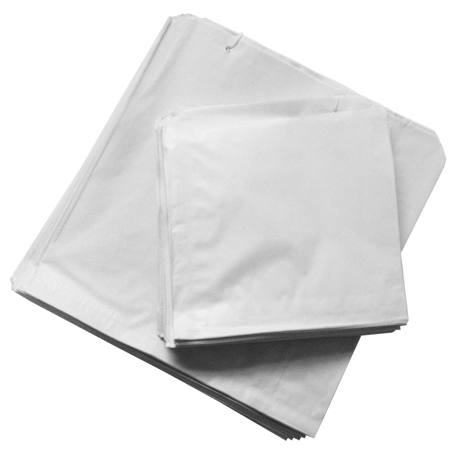 WHITE STRUNG PAPER BAGS